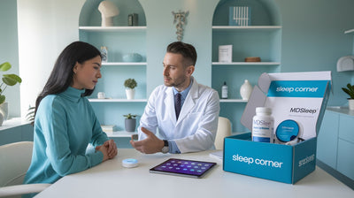 Doctor in a white coat consulting with a patient